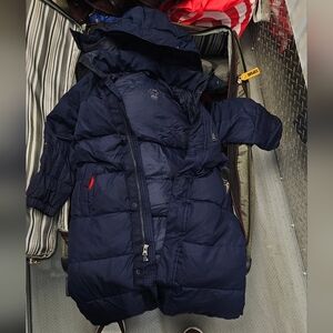 Kids Navy Blue Polo Puffer